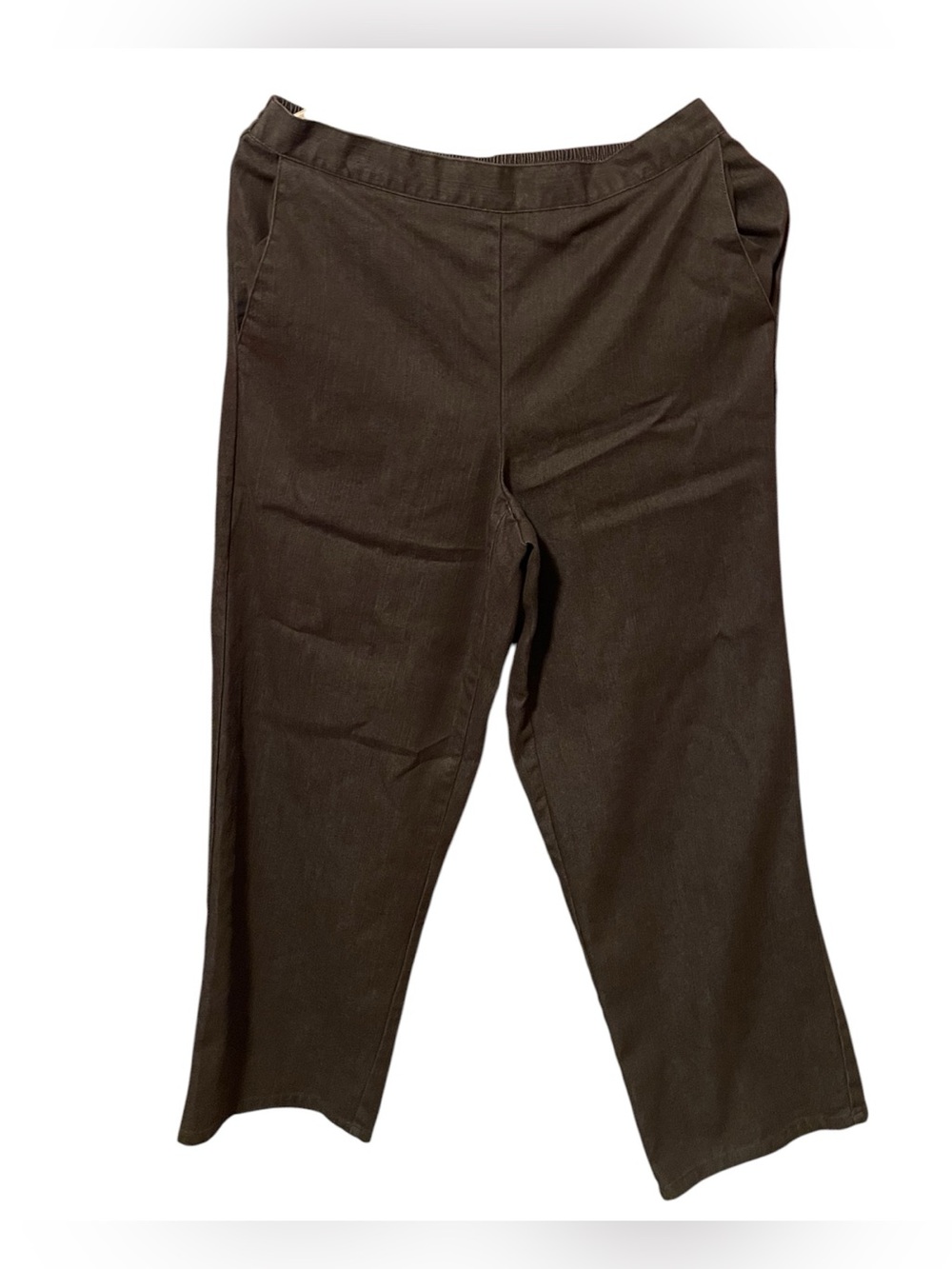Alfred Dunner Women’s Brown Straight-Leg Pants SZ 10P